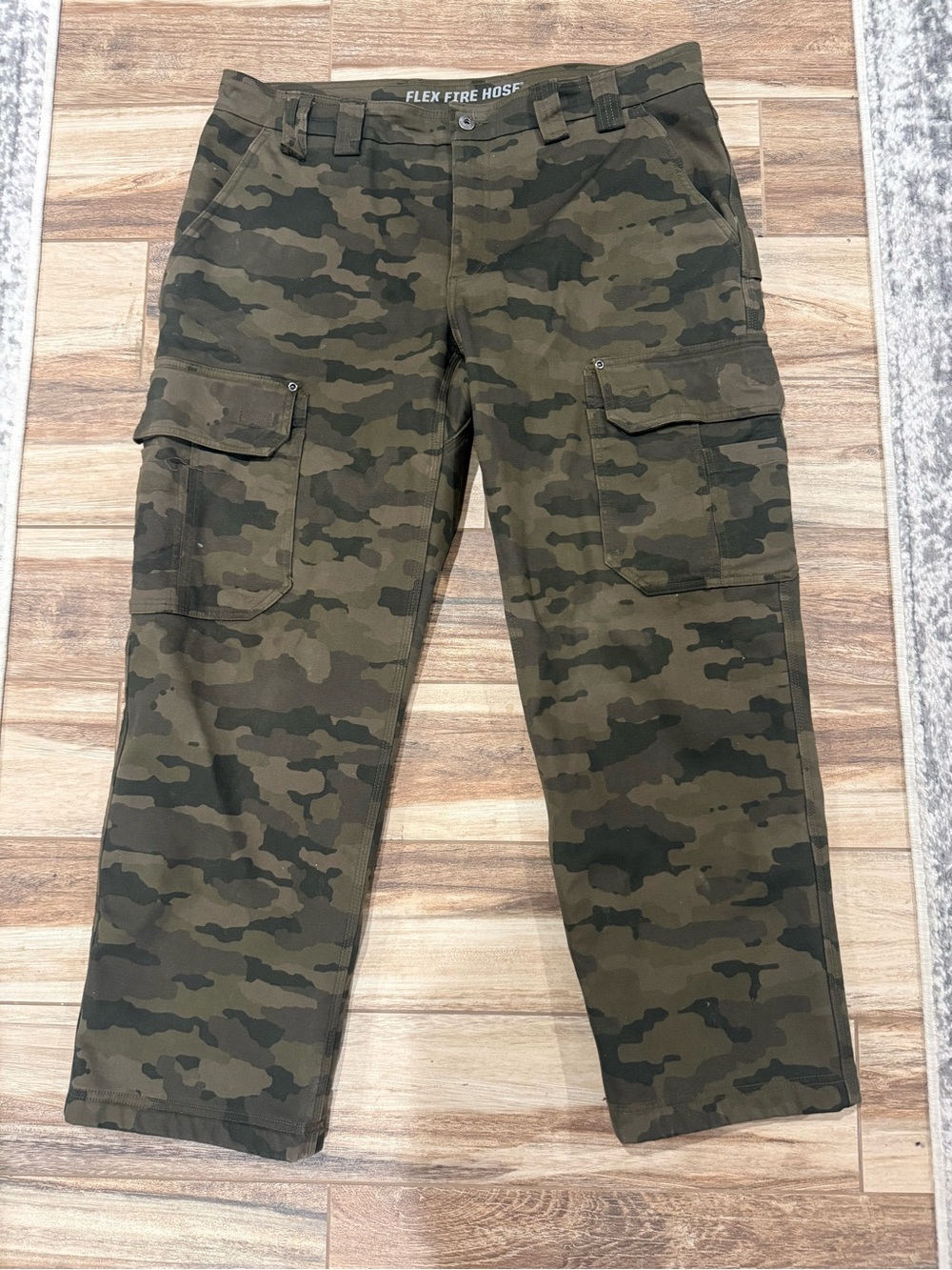 Men's DuluthFlex Fire Hose Fleece-Lined Camo Pants